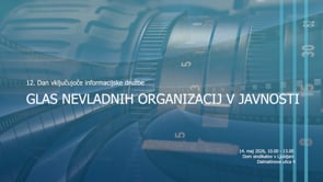 Glas nevladnih organizacij v javnosti